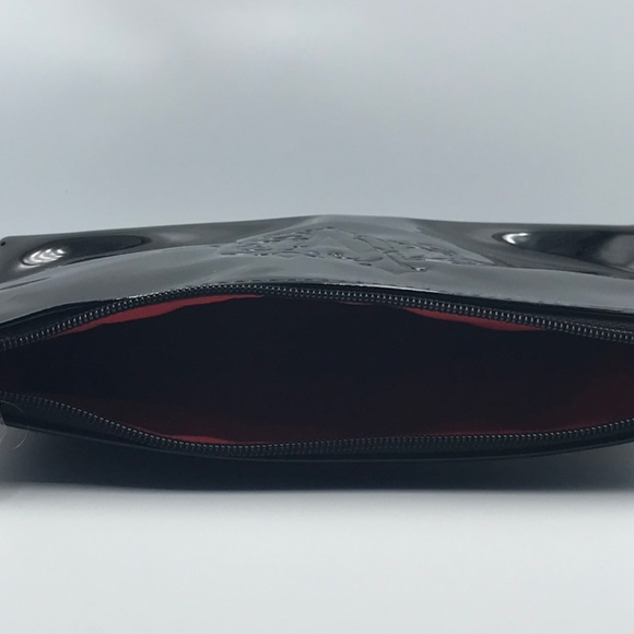 NWOT KVD Vegan Black Patent Make Up Bag With Logo - Picture 7 of 8